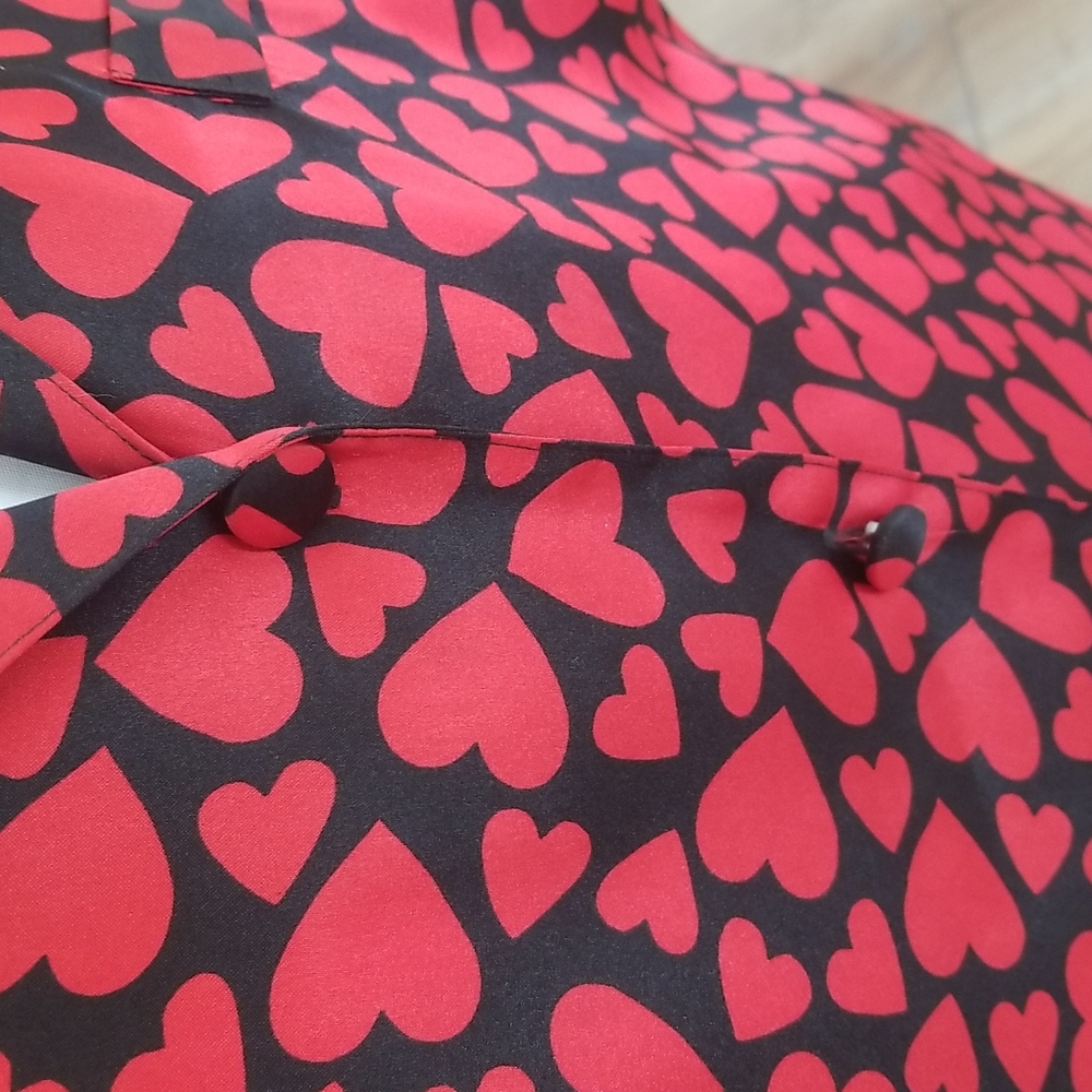 Valentine Heart Satin Sleep Shirt - Picture 2 of 4